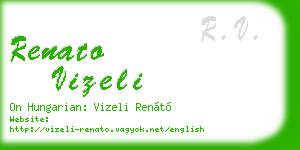 renato vizeli business card