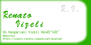 renato vizeli business card